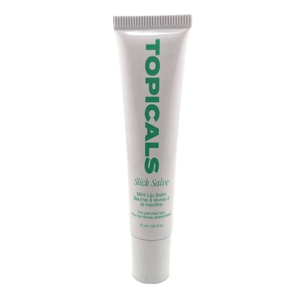 Topicals SLICK SALVE Mint Lip Balm Full Size ~ Ceramides, Hyaluronic Acid